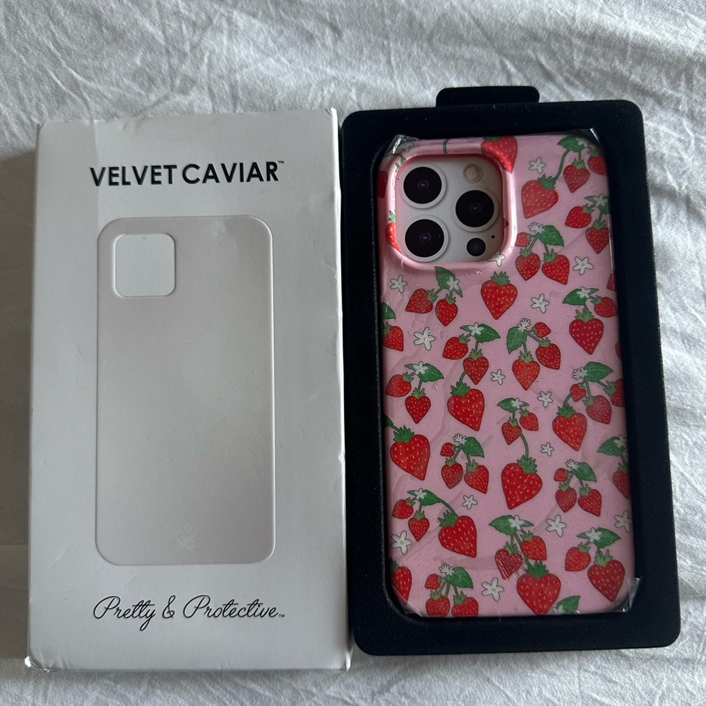 Velvet Caviar Red Strawberry Phone Case